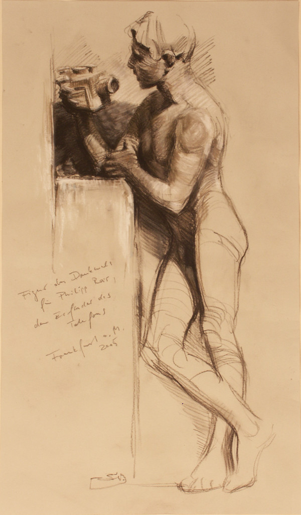 Denkmal für Philipp Reis, den   Erfinder des Telefon  Frankfurt a. Main