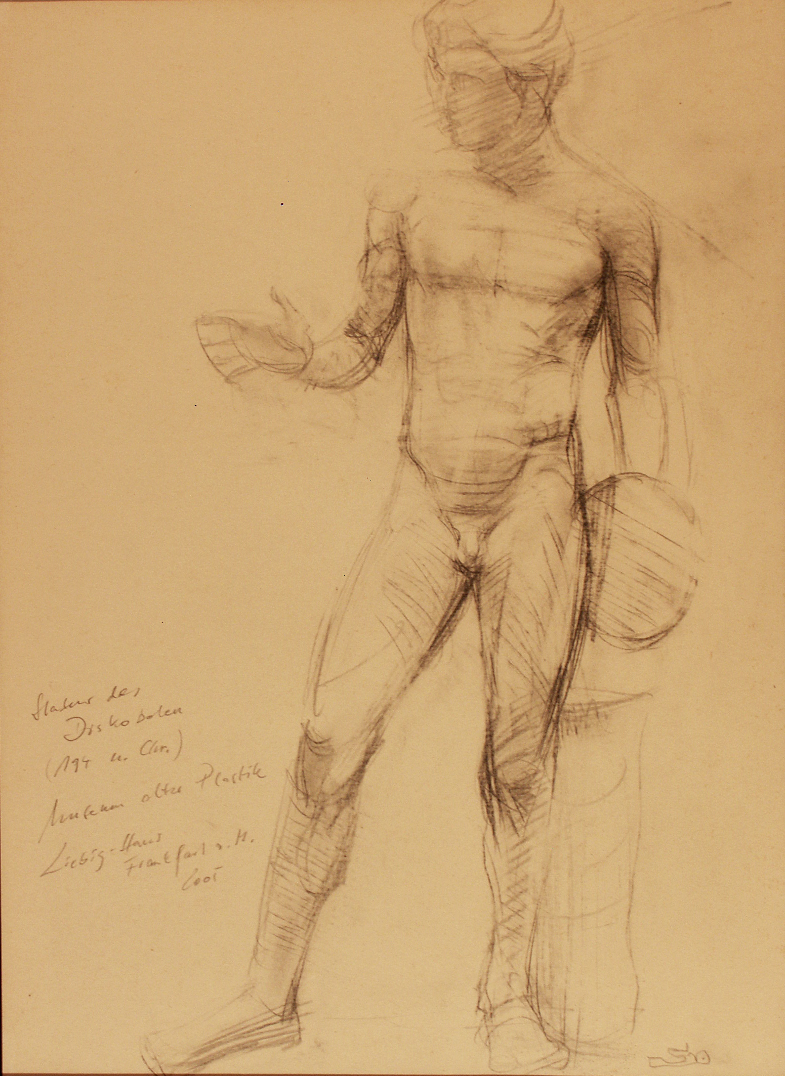 Statur des Diskobolen    ( 194 n. Chr. )
Liebig - Haus   Frankfurt a. Main 