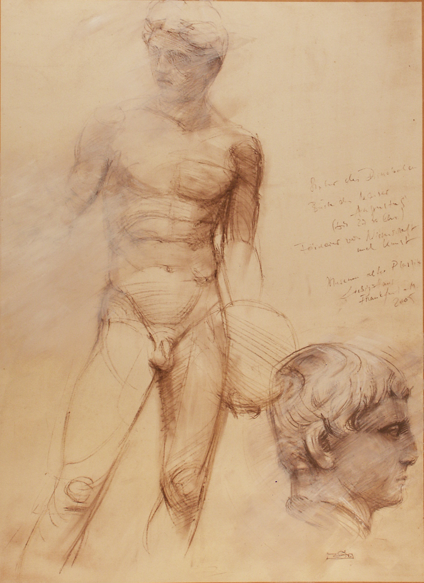 Statur des Diskobolen  &
Büste des Kaisers Augustus
Liebig - Haus   Frankfurt a. Main 