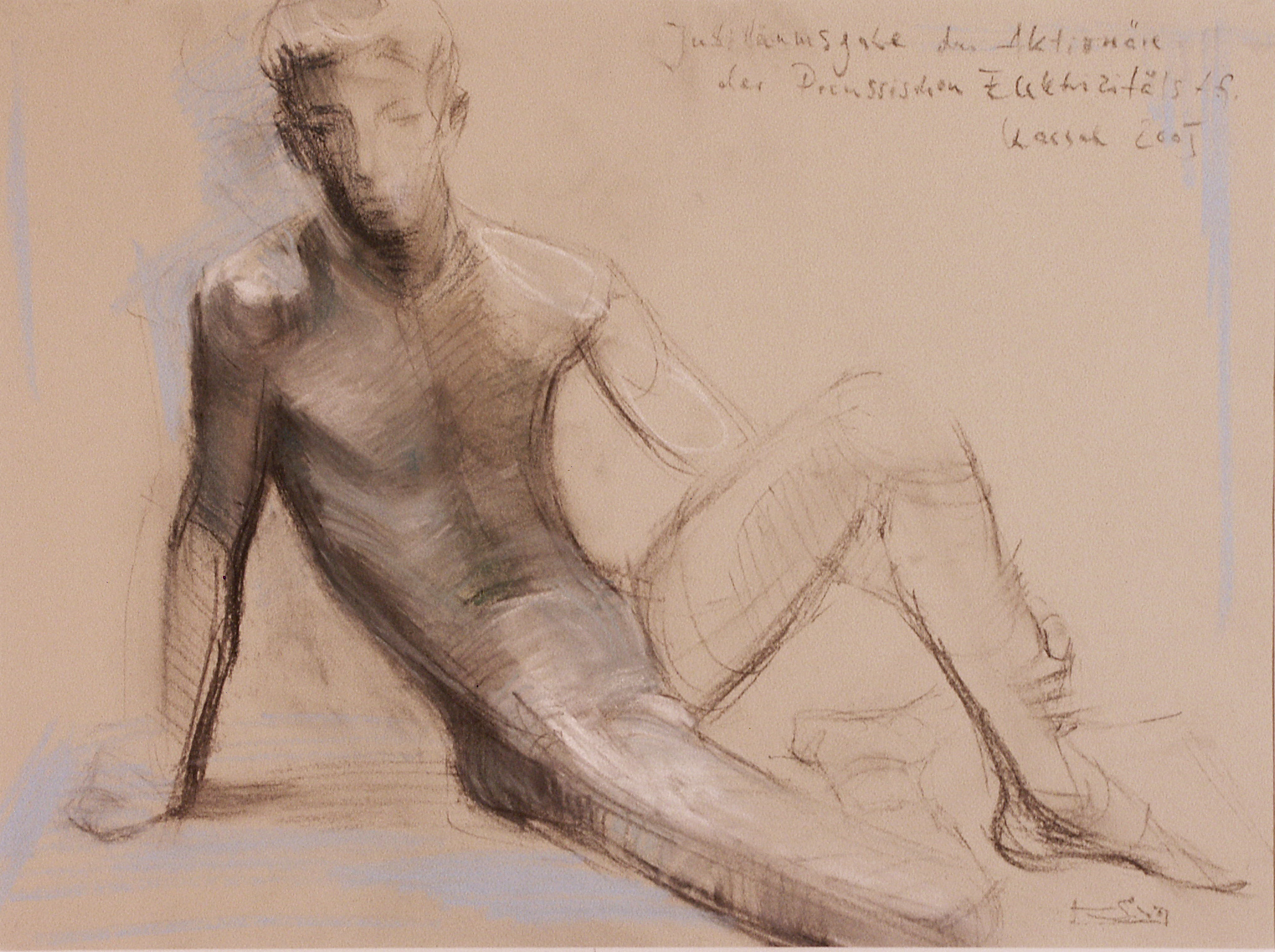 Bronzejüngling als Jubiläumsgabe der Aktionäre der Preussischen Elektrizitäts AG   Kassel