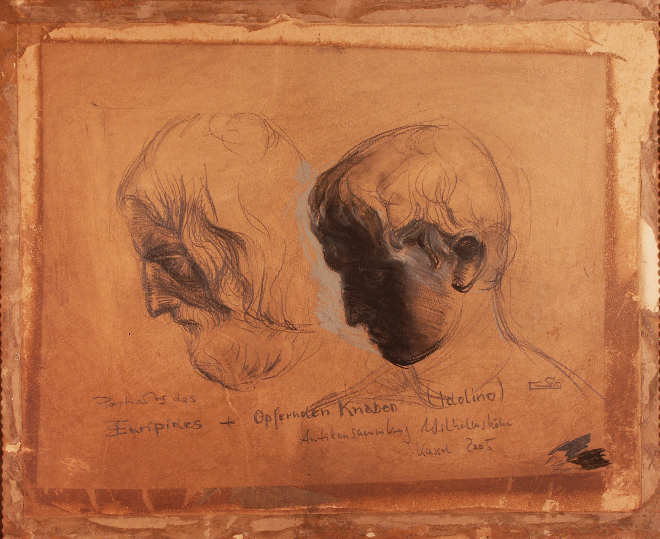 Portraits des Euripides und des Idolino
Antikensammlung Wilhelmshöhe  Kassel 