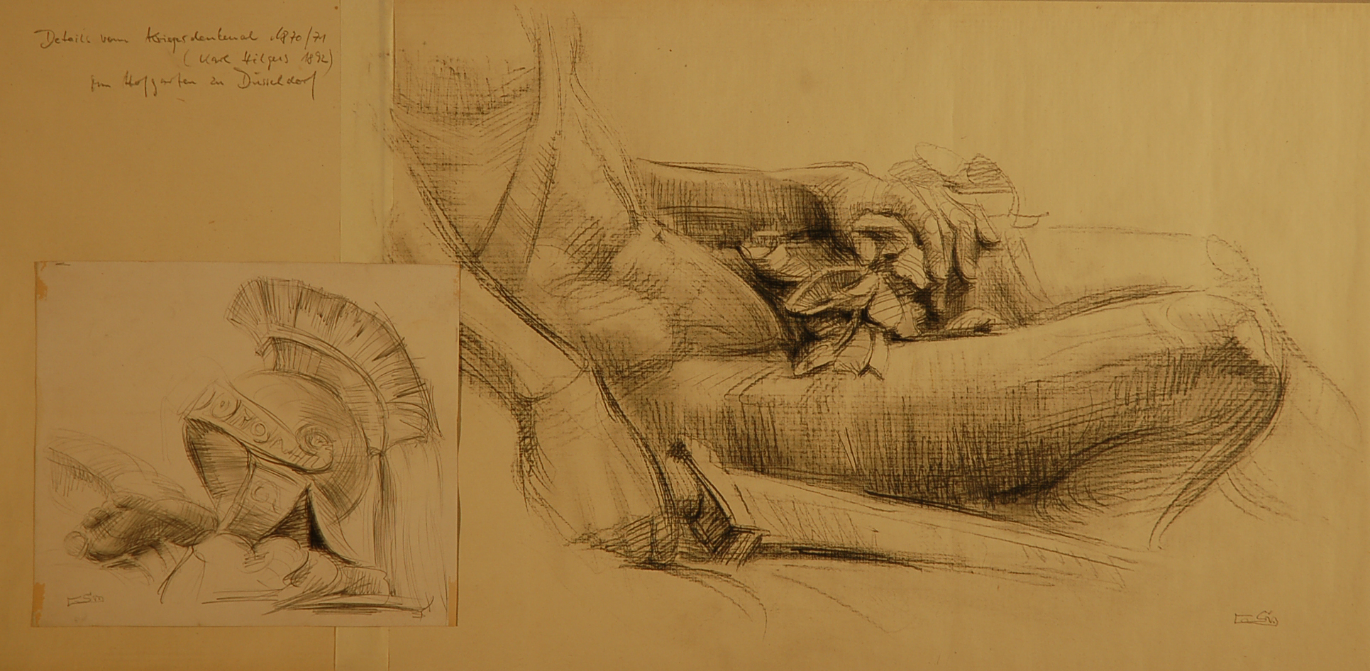 Kriegerdenkmal 1870 von K. Hilgers  (1892)    im Hofgarten zu Düsseldorf