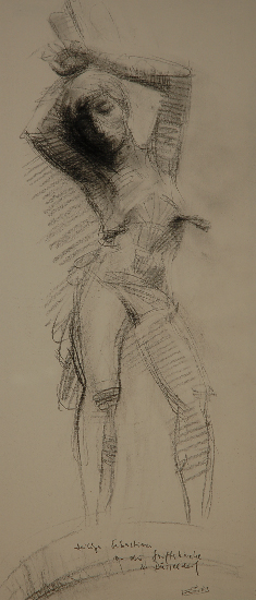 Figur an der Stiftskirche zu Düsseldorf