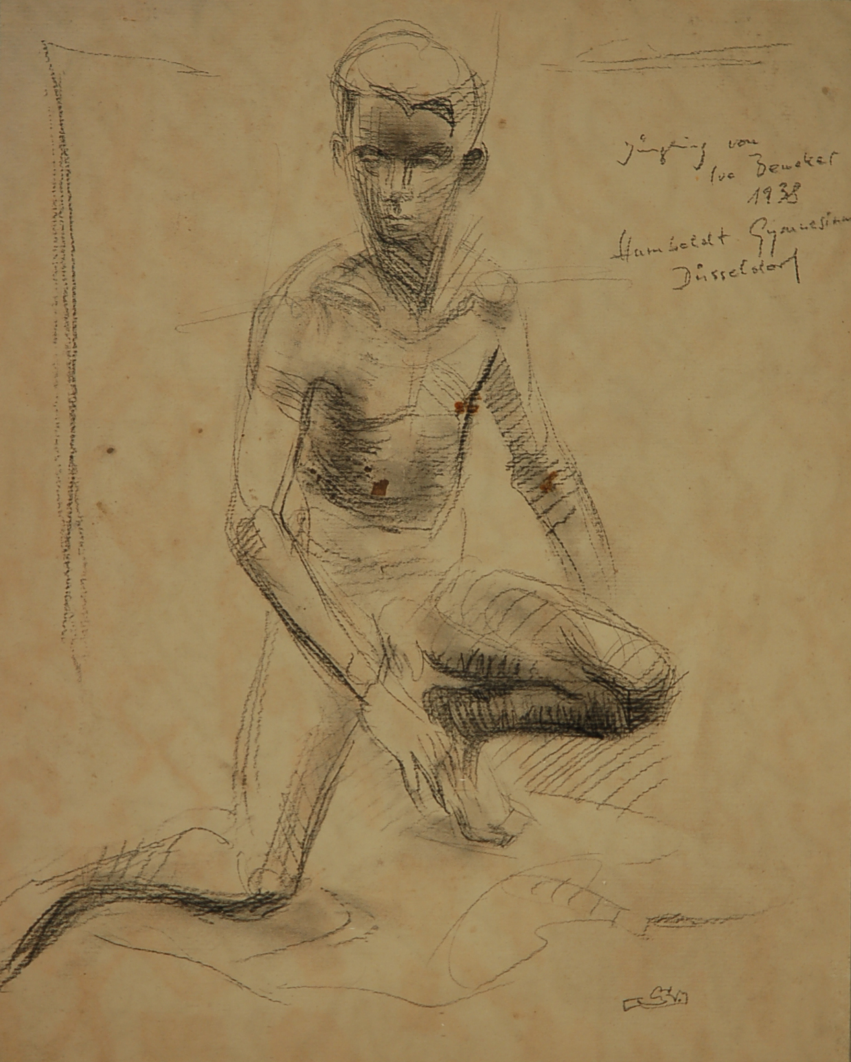 Jüngling von Ivo Becker 1938, Humboldt - Gymnasium,   Düsseldorf