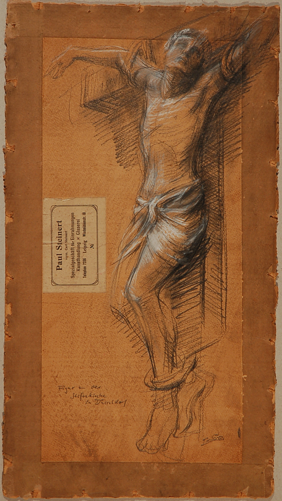 Figur an der Stiftskirche zu Düsseldorf