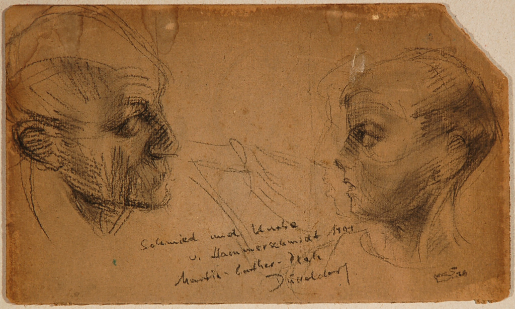 " Schmied und Knabe "  v. Hammerschmidt  1901
Martin - Luther - Platz   Düsseldorf